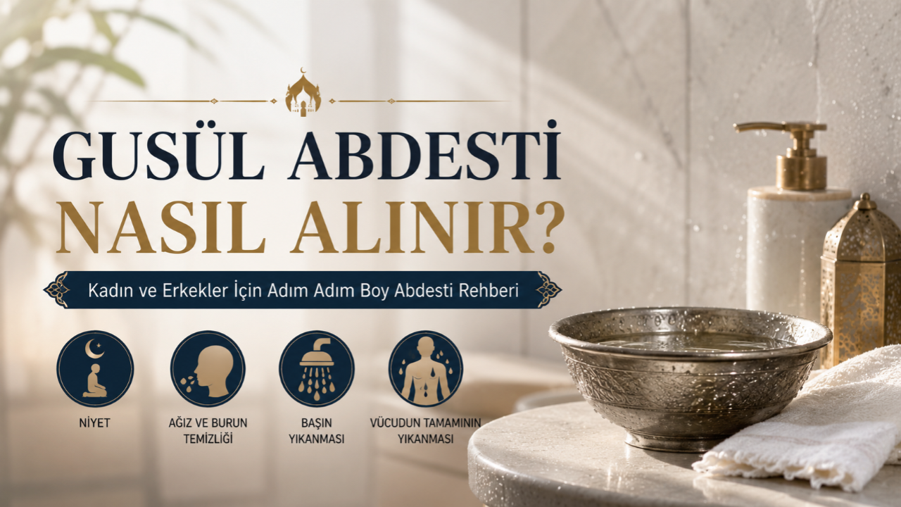 Kadın ve Erkekler İçin Gusül Abdesti Alınışı: Adım Adım Anlatım