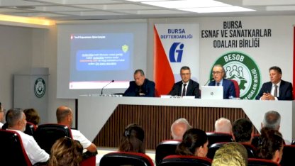 Bursa esnafı bilgilendirildi... Vergi borçlarında düşük oranlı tecil faizi ile taksitlendirme imkanı