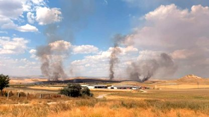 Yozgat'ta örtü yangını tarım arazilerine sıçradı